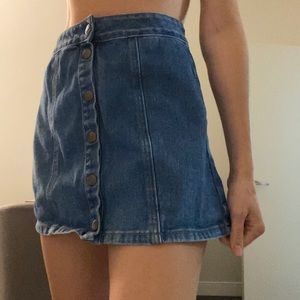 Brandy Melville Jean button up skirt